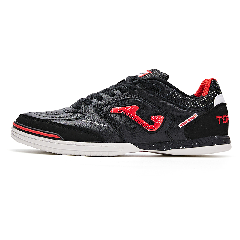 Joma IC/in Indoor Leather Five A Side Soccer Shoes Men’s Black Red