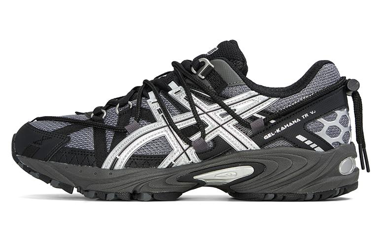 ASICS Gel-Kahana TR V2 sports outdoor functional technology futuristic Y3K retro millennium style comfortable and versatile trendy dad shoes low-top lifestyle casual shoes men and women same style black silver