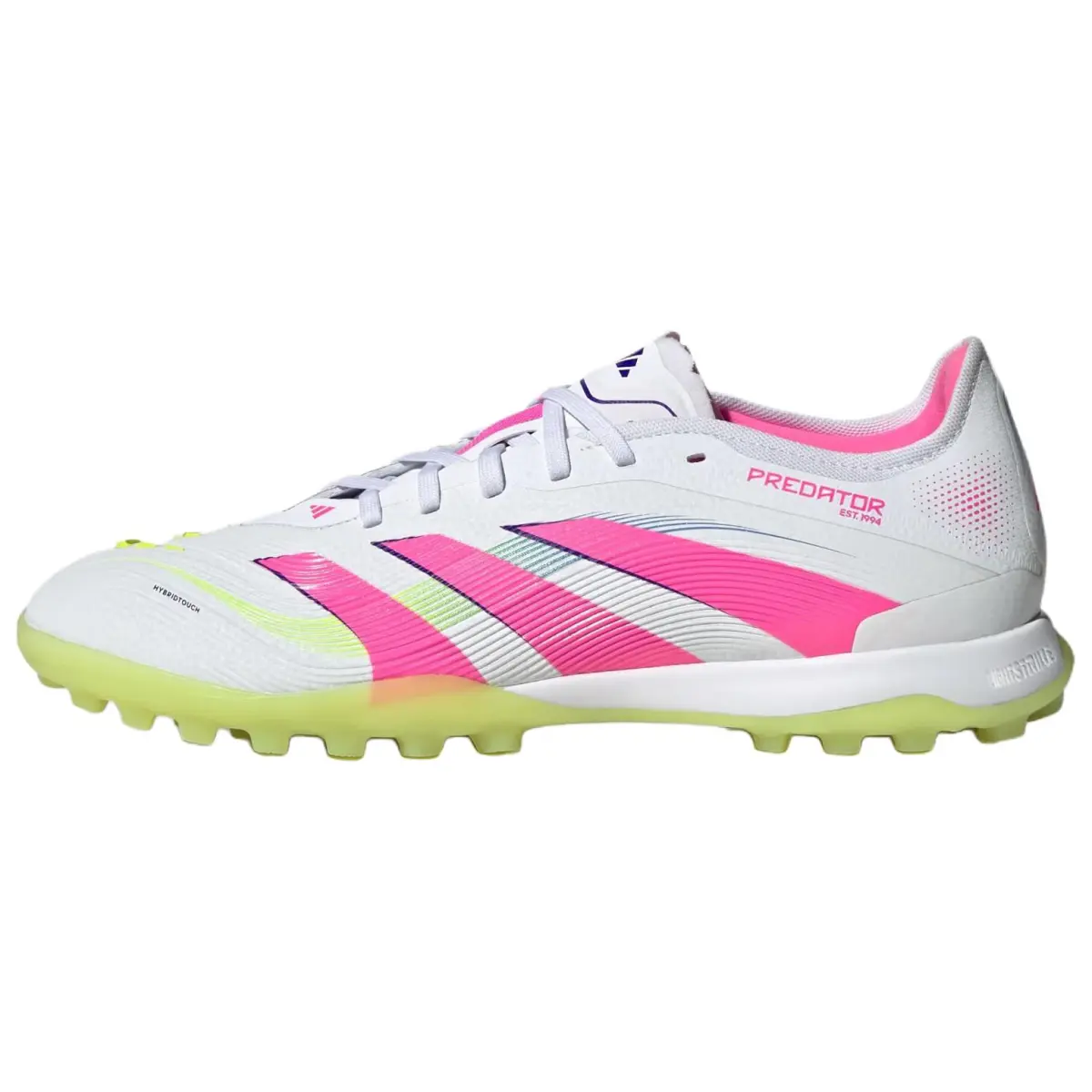 Adidas PREDATOR PRO TF Turf Artificial Turf Slip Resistant Soccer Shoes Unisex Pink White