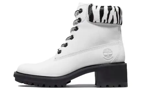 Timberland Combat Boots Women's Zebra White