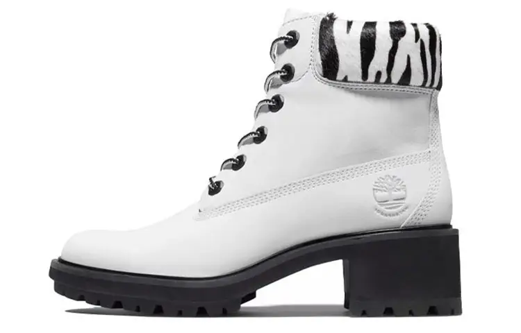 Timberland Combat Boots Women's Zebra White
