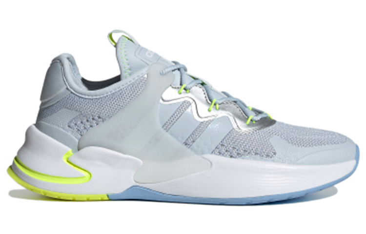 Женские кроссовки adidas neo Roamer (сине-бело-желтые) — Синий / белый / жёлтый — фото 2