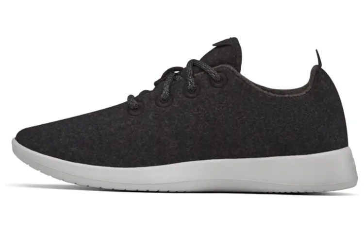 Allbirds Wool Runner Fabric Slip Resistant Low top Casual Shoes Men's Premium Black