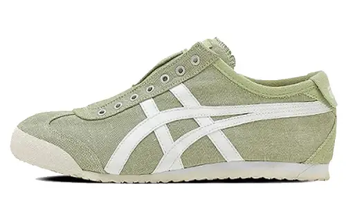 Onitsuka Tiger MEXICO 66 Cushioning Slip Resistant Abrasion Resistant Low top Casual Shoes Unisex Green White