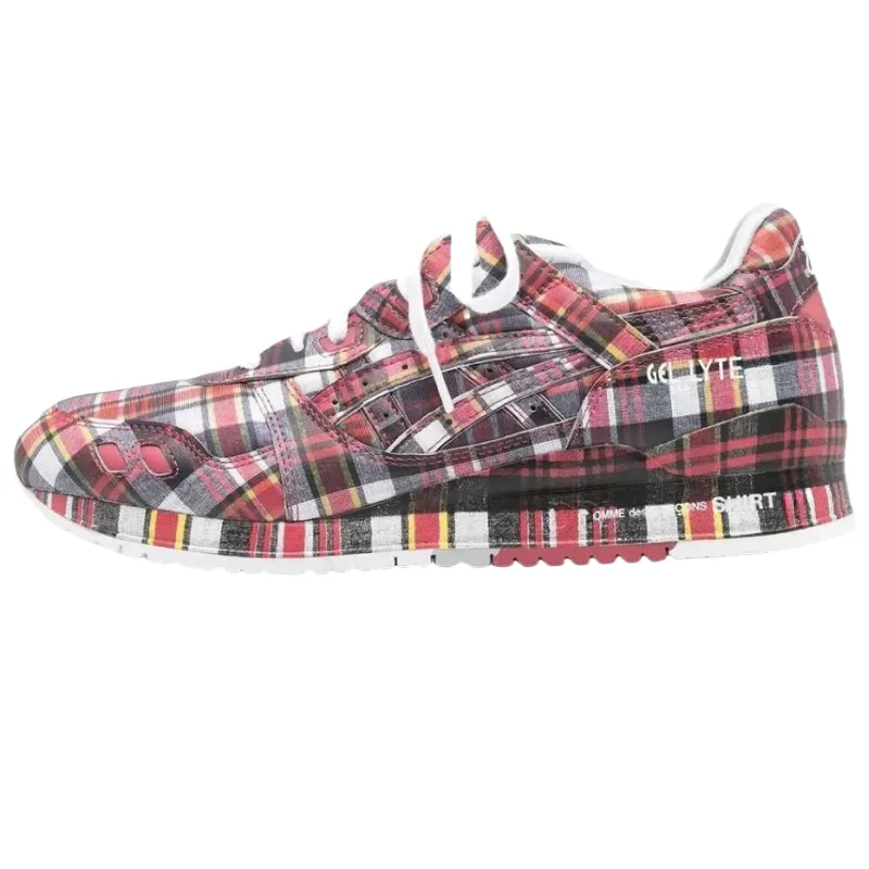 COMME Des GARÇONS SHIRT x Asics Gel Lyte 3 Low top Casual Shoes Unisex Red White