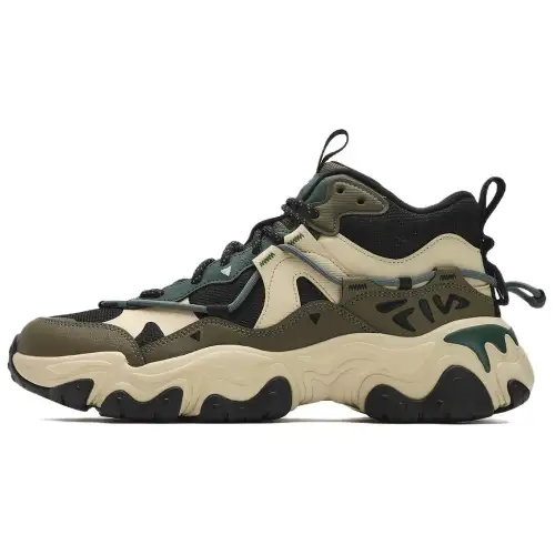 FILA Mid top Casual Shoes Men's Black Green