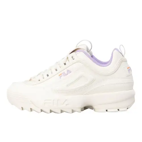FILA Disruptor 2 Comfortable Round Toe Low top Casual Shoes Unisex White