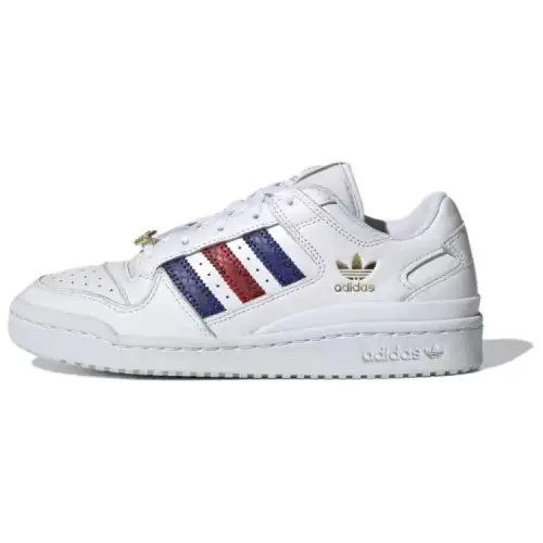 Adidas Originals FORUM Low top Casual Shoes Women's White Blue Red