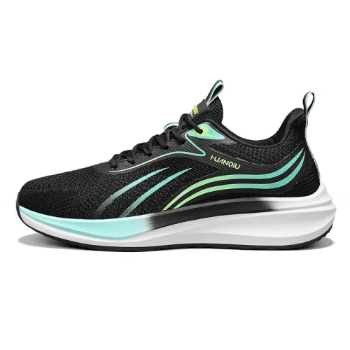 HUANQIU Abrasion Resistant Breathable Low top Casual Shoes Men's Black