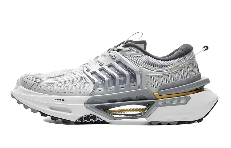 Li Ning Casual Shoes Men's Low Top Gray/White