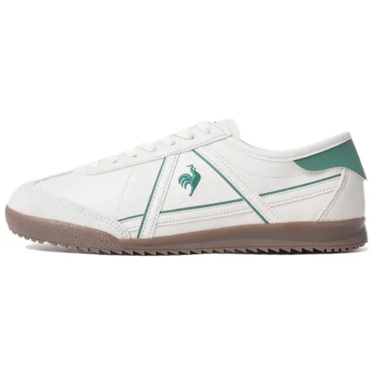 Le Coq Sportif Mid top Casual Shoes Unisex White Green
