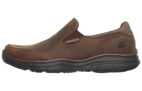 Skechers Relaxed Fit Casual Shoes Men's Low Top Brown