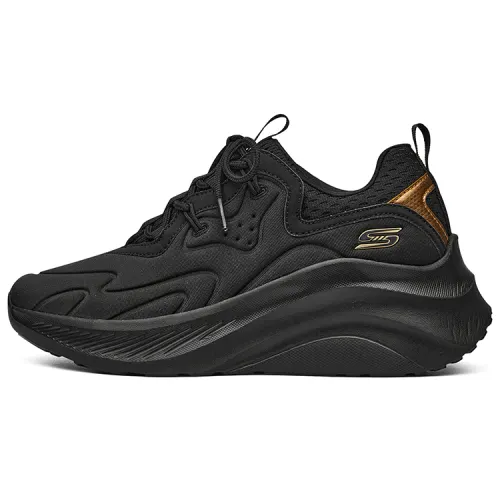 Skechers Sport Cake Shoes Cushioning Breathable Lightweight Low top Casual Shoes Women's Black