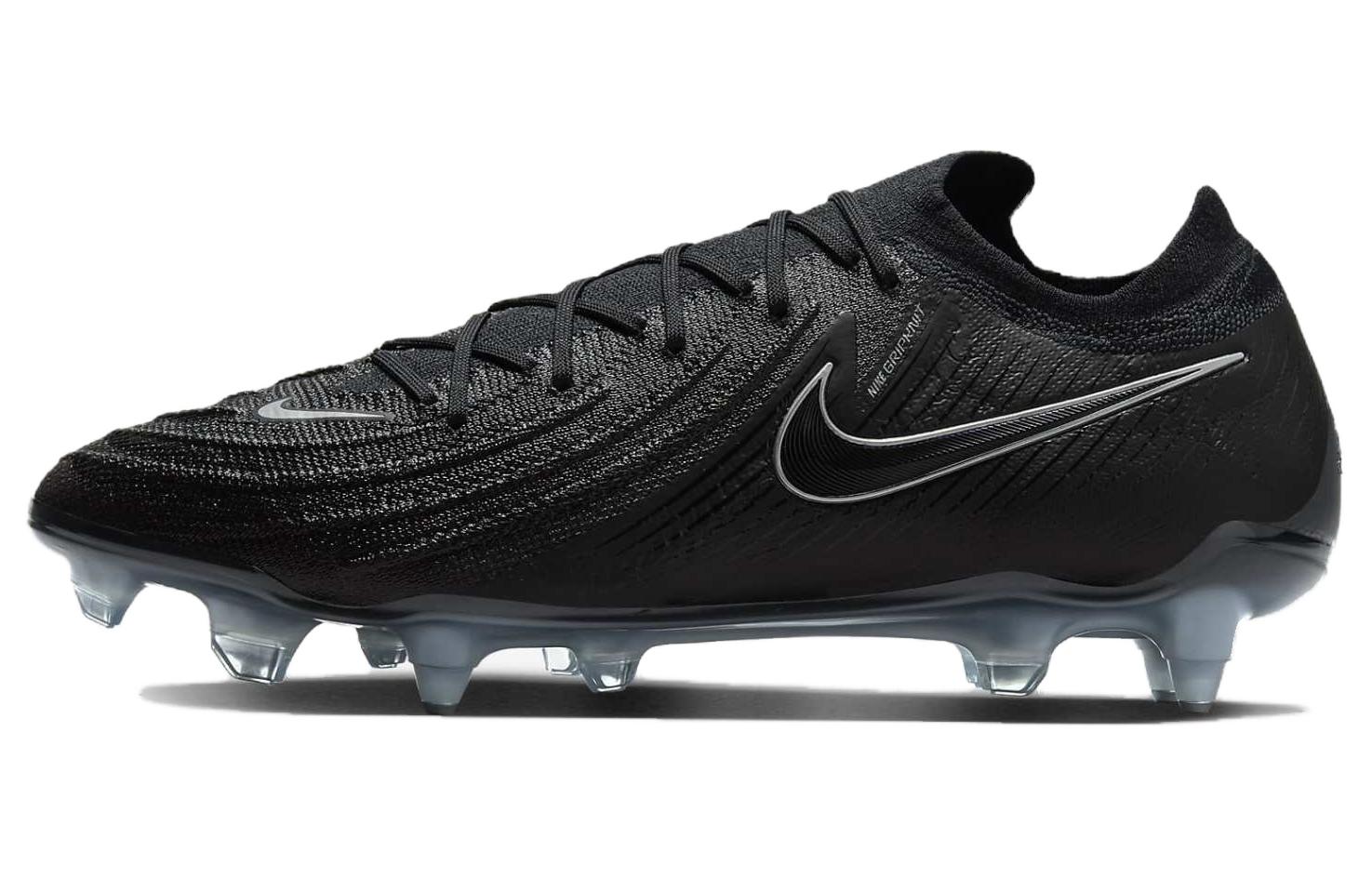 Nike Phantom GX SG Soft Ground Cushioning Slip Resistant Soccer Shoes Unisex Black Blue