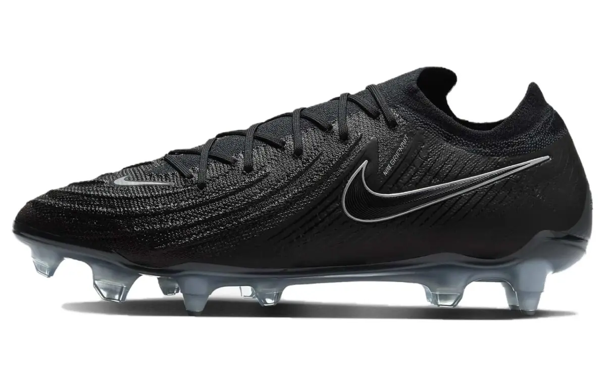 Nike Phantom GX SG Soft Ground Cushioning Slip Resistant Soccer Shoes Unisex Black Blue
