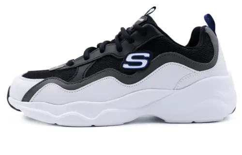 Skechers D Lites Airy Low Top Running Shoes White/Grey Women's