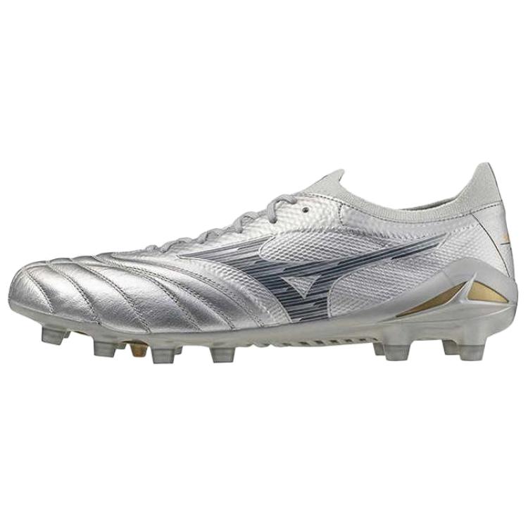 Mizuno Morelia Neo 4 Cushioning Slip Resistant Abrasion Resistant Soccer Shoes Men’s Silver