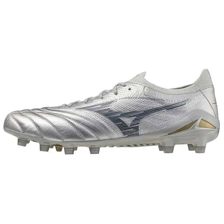 Mizuno Morelia Neo 4 Cushioning Slip Resistant Abrasion Resistant Soccer Shoes Men's Silver