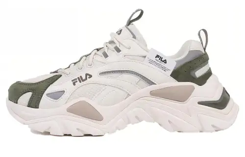 FILA Project 7 Interaction Light Mesh, Textile, Synthetic Leather Low top Casual Shoes Unisex White Green
