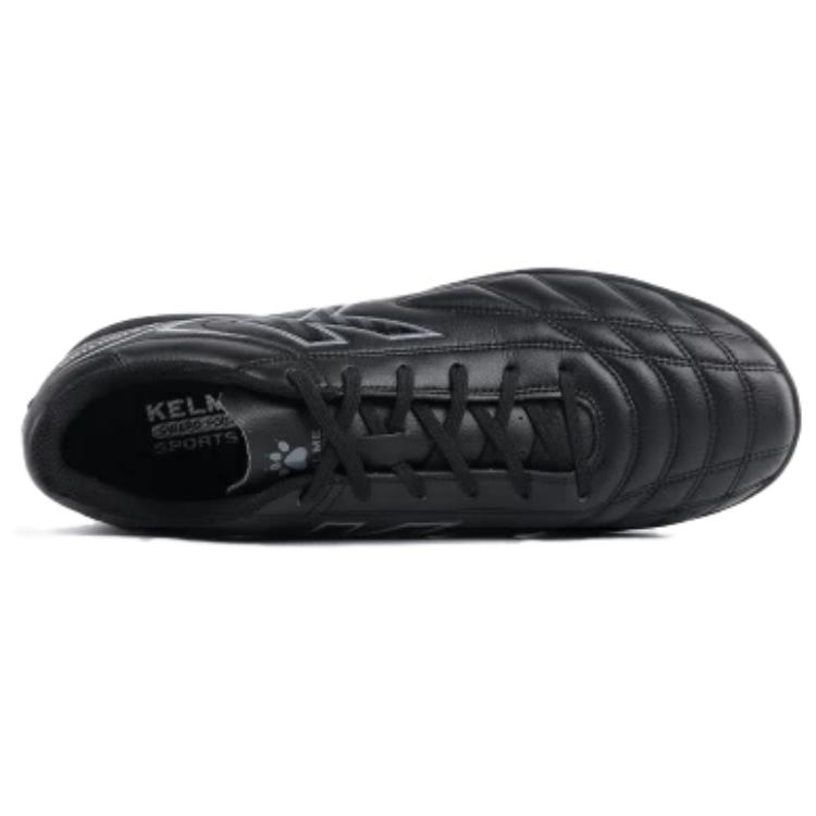 KELME AG Artificial Ground Synthetic Leather Slip Resistant Abrasion Resistant Soccer Shoes Men’s Black