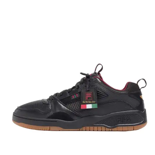 FILA Corda Lu Abrasion Resistant Lightweight Wear resistant And Lightweight Low top Casual Shoes Men's Black