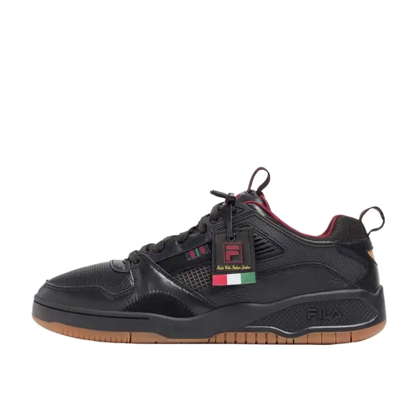 FILA Corda Lu Abrasion Resistant Lightweight Wear resistant And Lightweight Low top Casual Shoes Men's Black