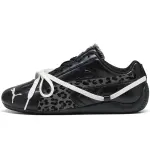 PUMA Speedcat Collection Leopard Print Leopard Low top Casual Shoes Unisex Black Gray