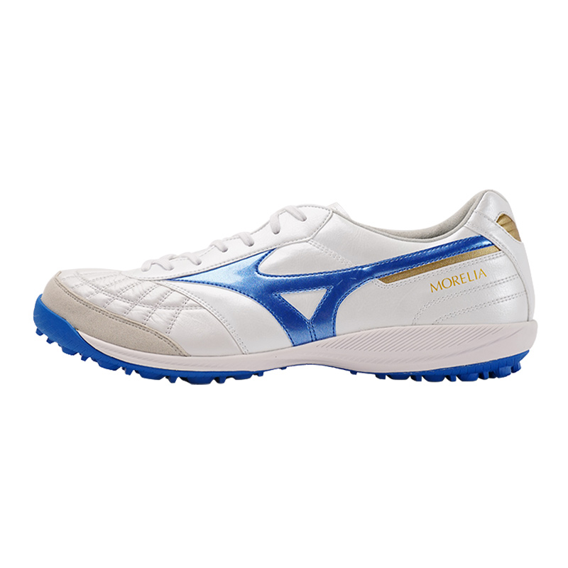 Mizuno MORELIA SALA TF Turf Abrasion Resistant Breathable Soccer Shoes Unisex White