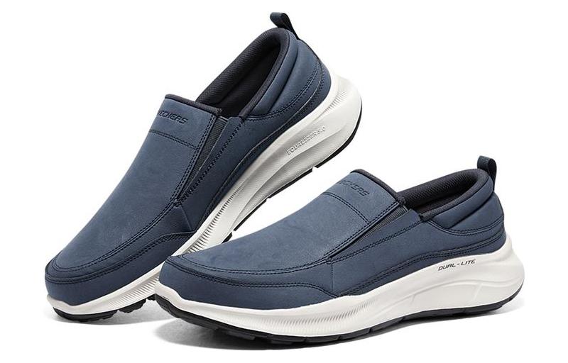 Skechers Equalizer 5.0 Synthetic Leather Low top Casual Shoes Men’s Marine Blue
