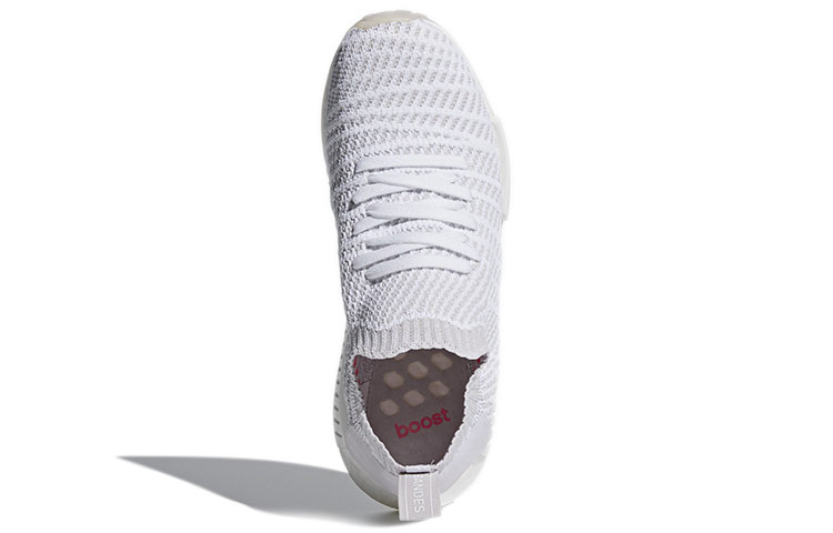 Кроссовки adidas Originals NMD_R1 STLT (бело-серо-розовый) — Белый / серый / розовый — фото 5