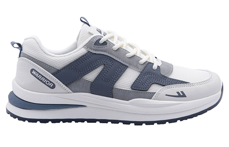 Warrior Abrasion Resistant, Breathable, Lightweight Low top Casual Shoes Unisex Beige Blue