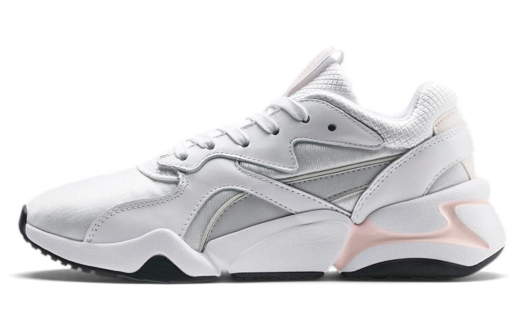 PUMA Nova Gleam Low top Casual Shoes Women's Gray Pink White