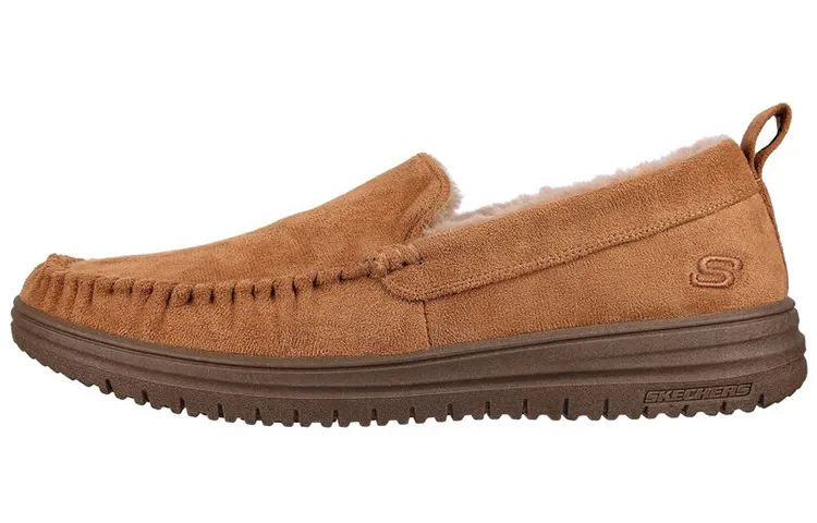 Skechers Relaxed Fit Murette Ghetti Low top Casual Shoes Men's Brown Wide Fit