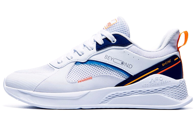 361° Mesh, Synthetic Leather Mesh Breathable And Lightweight Low top Sports Casual Shoes Men's White Blue