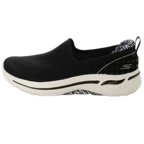 Skechers Go Walk Arch Fit Fabric Low top Casual Shoes Women's Black