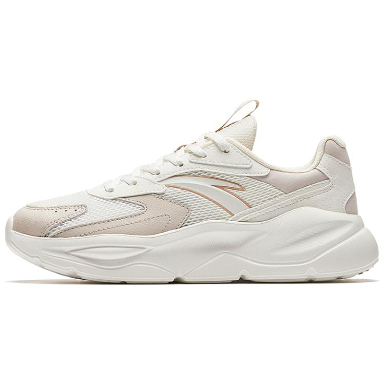 Anta Unruly Series Cushioning Slip Resistant Abrasion Resistant Low top Casual Shoes Women's White Brown