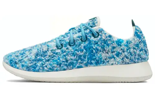 Allbirds Wool Runner Fluff Cushioning, Wear Resistant Low top Casual Shoes Men's Blue Tie Dye