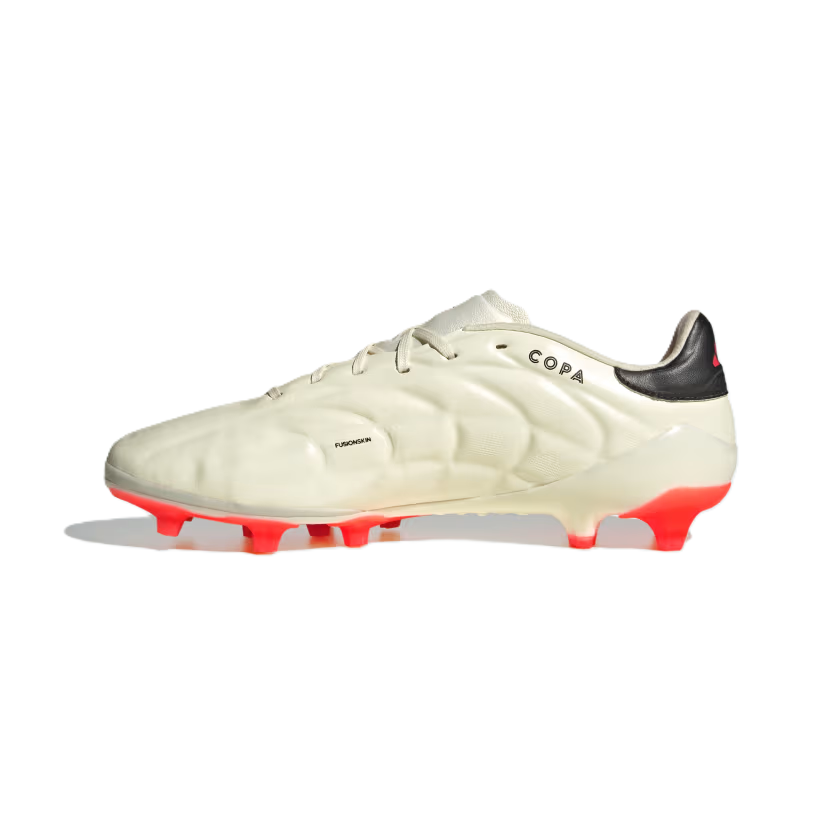 Adidas COPA PURE 2 Artificial Turf Slip Resistant Abrasion Resistant Soccer Shoes Unisex Beige Red