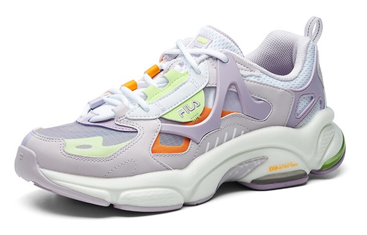 Женские кроссовки Fila FUSION RJV (сине-фиолетовые) — 丁香灰/靓蓝紫 — фото 2