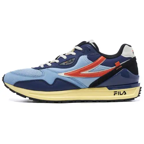 FILA Cushioning, Wear Resistant Low top Casual Shoes Men's Blue