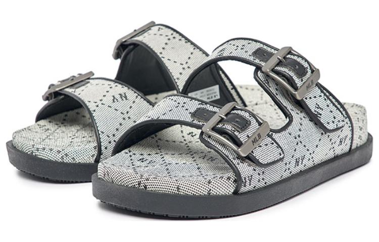 MLB Sandal Slide Slippers Unisex Gray Black