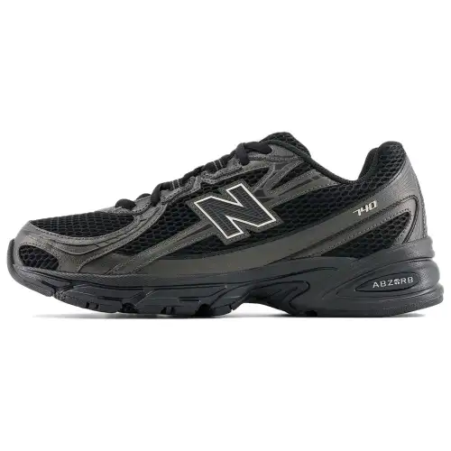 New Balance NB 740 Abrasion Resistant Breathable Height Increasing Low top Casual Shoes Unisex Black
