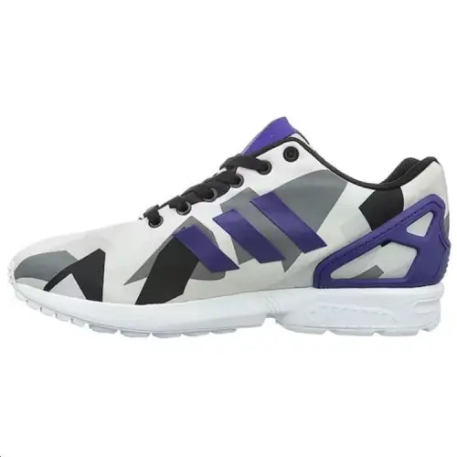 Adidas Zx Flux White Purple Black