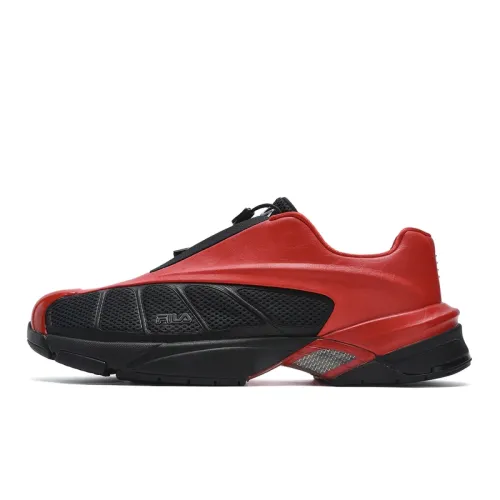 FILA REPLICA Abrasion Resistant Low top Casual Shoes Men's Red Black