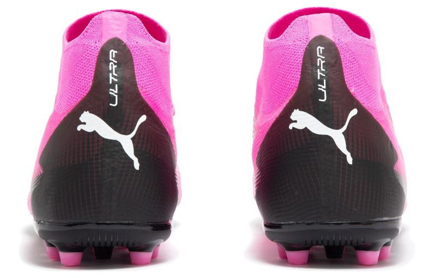 Мужские бутсы PUMA Ultra Pro MG (розово-черно-белые) — фото 7