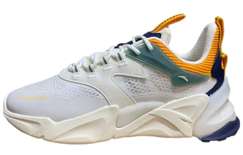 Anta Pulse Low top Running Shoes Men's Light Beige White