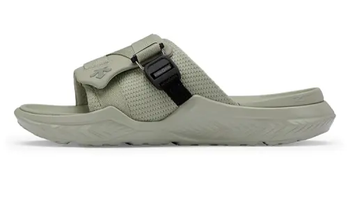 DESCENTE RUNNING Slide Slippers Women's Light Khaki