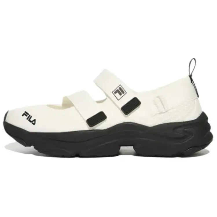 FILA Ray Abrasion Resistant Abrasion Resistant Low top Casual Shoes Unisex White Black