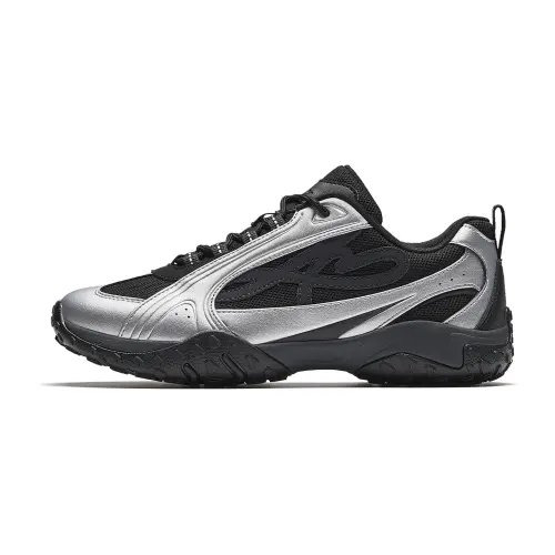 Anta Joyful Ballet Abrasion Resistant, Breathable, Slip Resistant Low top Casual Shoes Women's Tranquil Black Silver