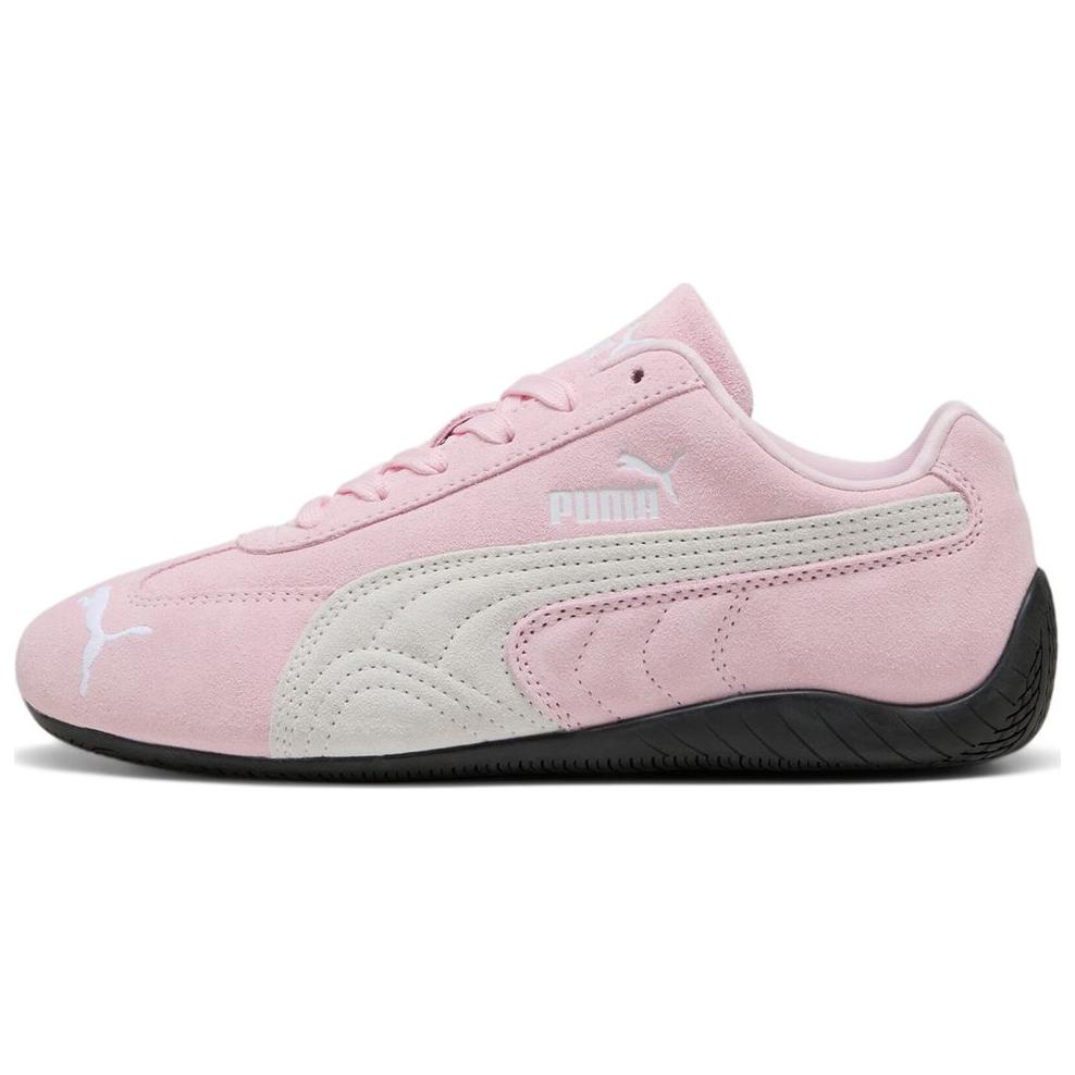 PUMA Puma Speedcat series cow split leather first layer cowhide, comfortable and versatile, thin-soled shoes, low-cut lifestyle shoes, same style for men and women, mousse pink